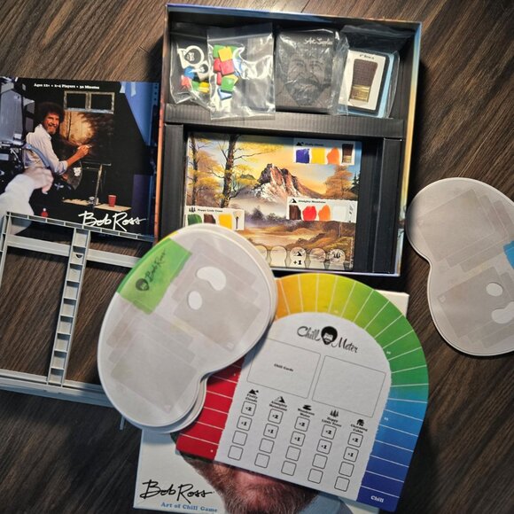 BOB ROSS, "Art of Chill" Board Game "Happy Little Trees" NEW! - Picture 5 of 7